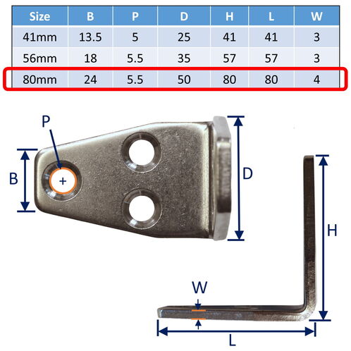 Triangular Corner Brace, Angle Bracket, Connecting Bracket In 304 Stainless image #3