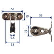 stainless steel swivel pulley block