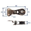 Stainless Steel Small Pulley Block, With Screw Mounting Plate image #1