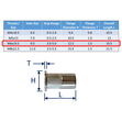 316 Stainless Steel Rivnuts (Flanged), Metric Threaded Nuts For Permanent Riveting in Place image #3