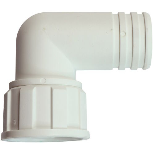 90 degree 28.5mm threaded hose barbs