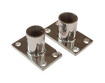 Stainless Steel Rectangular Base Tube Holder