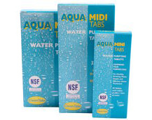 Aqua tabs for boat drinking water