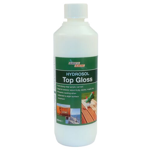 Hydrosol Top Gloss, Clear Acrylic Varnish, For Wood & Ply, Decks & Masts image #1