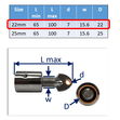 Tube End Fitting For Bimini / Canopy Frame / Hood Frame In 316 Stainless Steel image #1