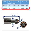 Tube End Fitting For Bimini / Canopy Frame / Hood Frame In 316 Stainless Steel image #2