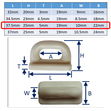 Nylon Flat Base Slider For Mainsail Attachment To Mast Track, Various Sizes Available image #3