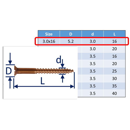 Bronze Wood Screws, Bronze Screws - An Alternative To Antique Brass Screws image #1