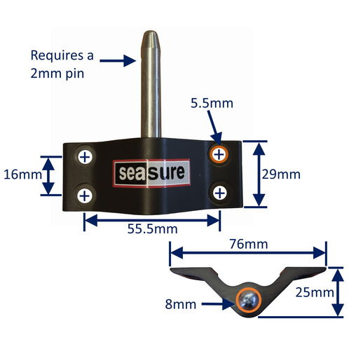 rudder mounting pintle