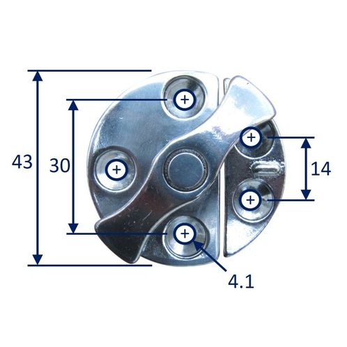 product image for Graveley Catch, Hinged Door Catch Plate, Sash Lock