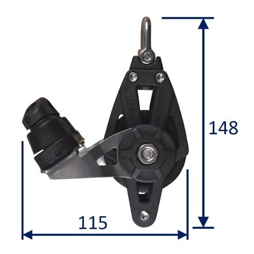product image for Sailing Pulley Block, Holt Plain Block 60 With Cam Cleat & Becket
