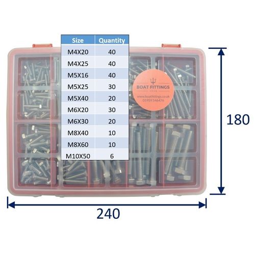 product image for Kit Box Of 316 Stainless Steel Hex-Head Set-Screws