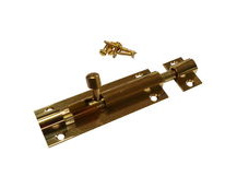 Brass Marine Latch Bolt 75mm / Barrel Bolt / Boat Locker Latch