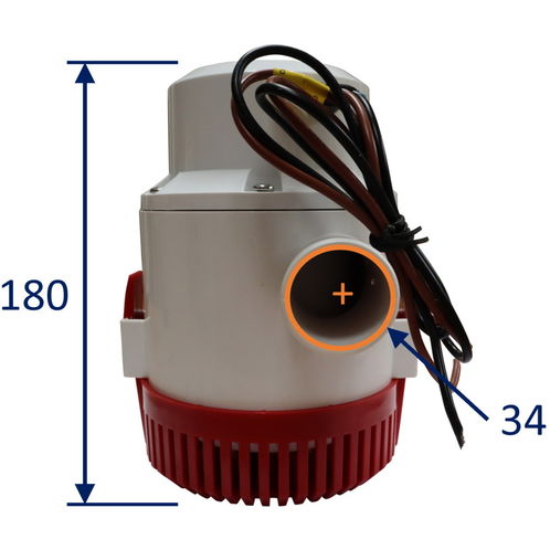 product image for Bilge Pump, 3100 Gallons Per Hour, 12V, Submersible