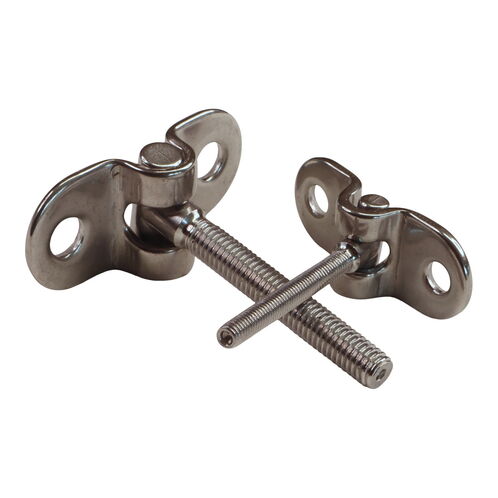 product image for Threaded Stainless Steel Bulkhead Mount Bracket, 316 Stainless Bulkhead Mount Bolt 