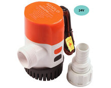 24V SEAFLO 600 GPH Electric Bilge Pump With Modular Quick Connect & Non-Return Valve