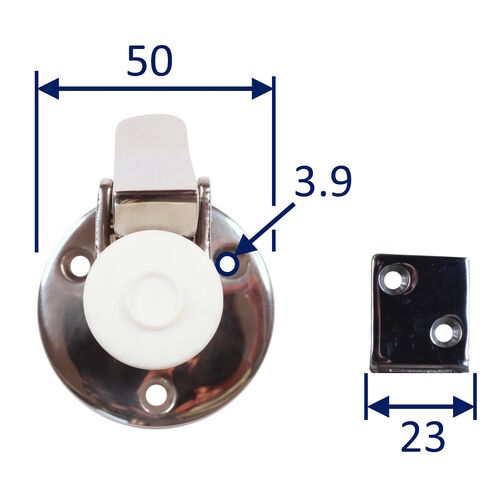 product image for Stainless Steel Door Stopper / Door Holder With Polished Finish